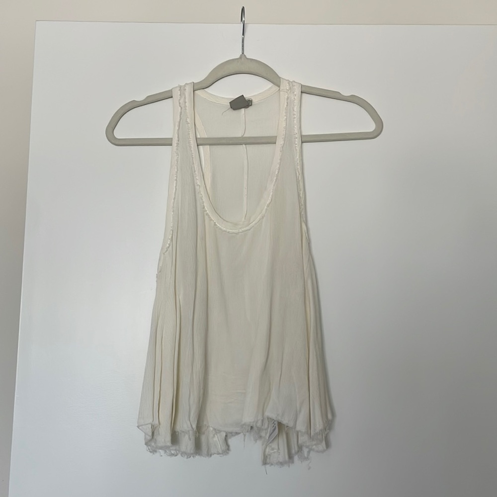 Ecoté size S white loose tank top